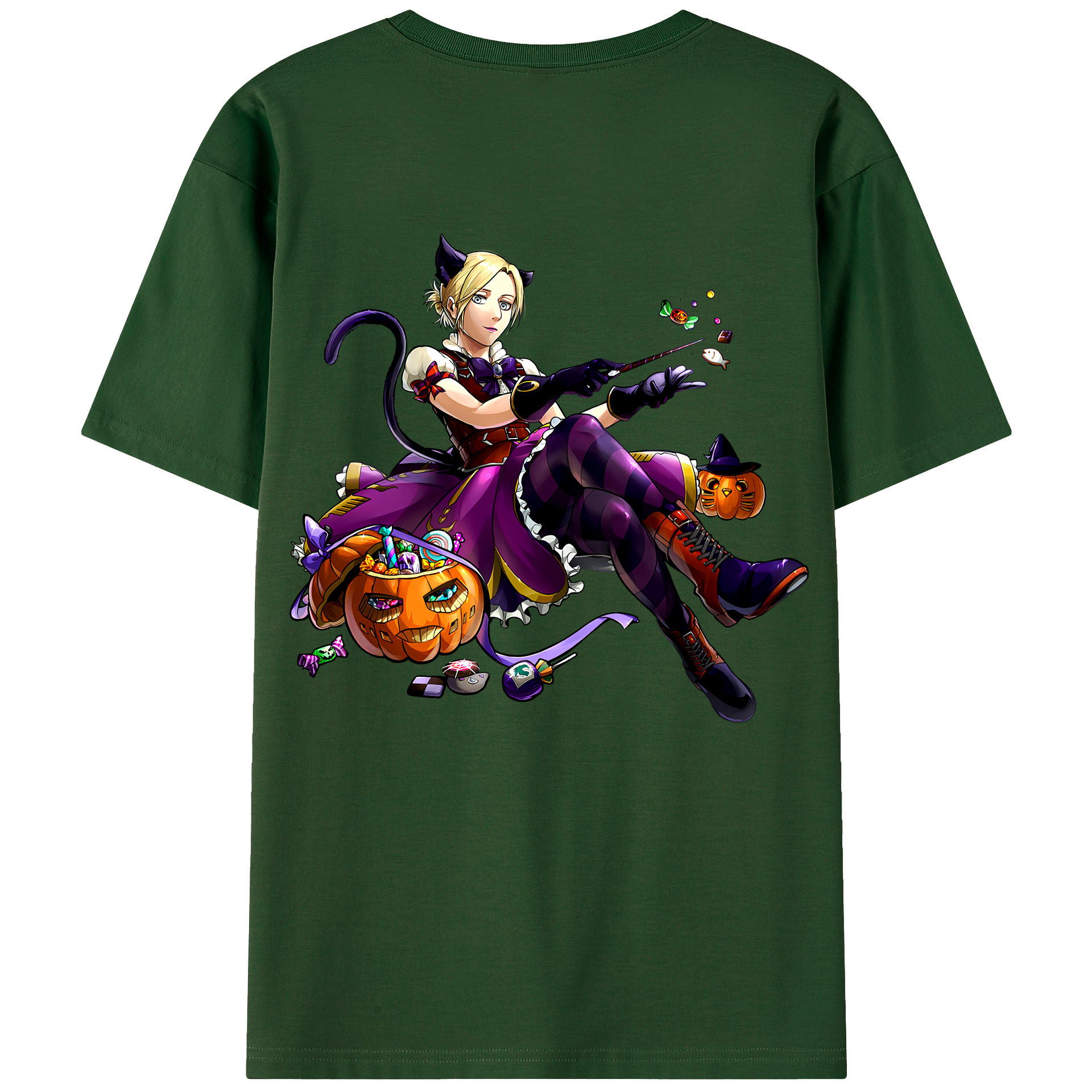 （画像用） 進撃の巨人 アニ・レオンハート Attack on Titan Annie Leonhart 綿100％半袖Tシャツ（背面プリント）